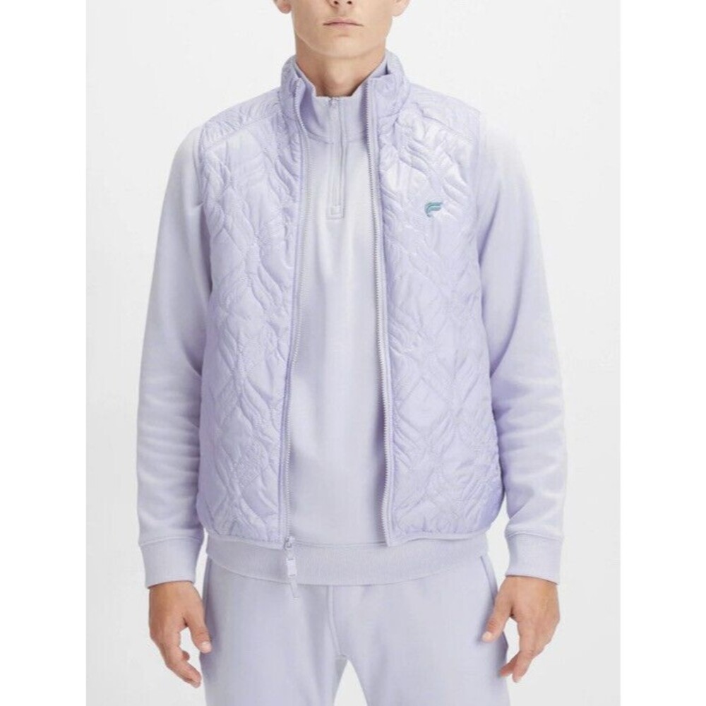 Fabletics Mens Large Lilac Mist The Loft Vest NWT